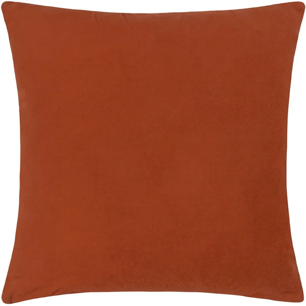 Taya Square Tufted Cushion - Pecan, Cotton