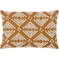 Taya Tufted Cushion - Gold, Cotton