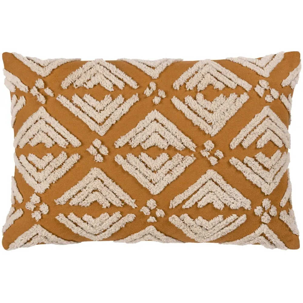 Taya Tufted Cushion - Gold, Cotton image