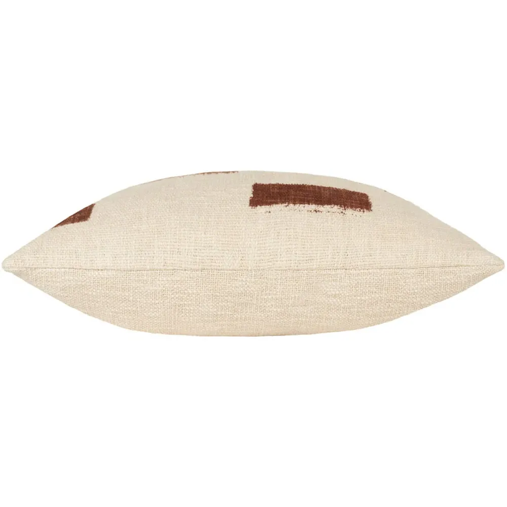 Terra Pecan Slub Cotton Cushion - Multi