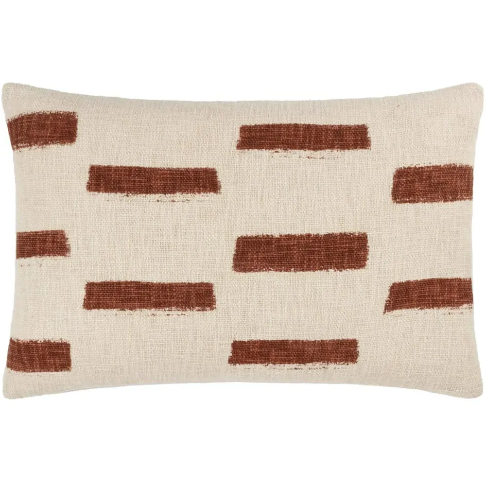 Terra Pecan Slub Cotton Cushion - Multi