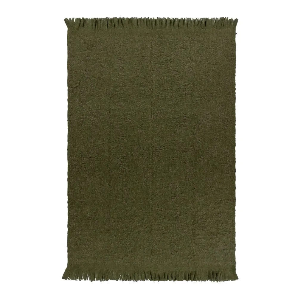 Ulsmere Boucle Fringed Throw - Brown