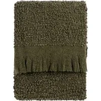 Ulsmere Boucle Fringed Throw - Brown