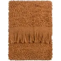 Ulsmere Boucle Fringed Throw - Red