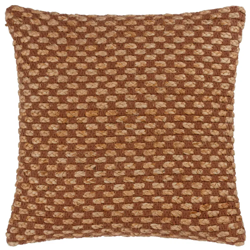 Wikka Pecan Woven Cushion - Multi, Jute image