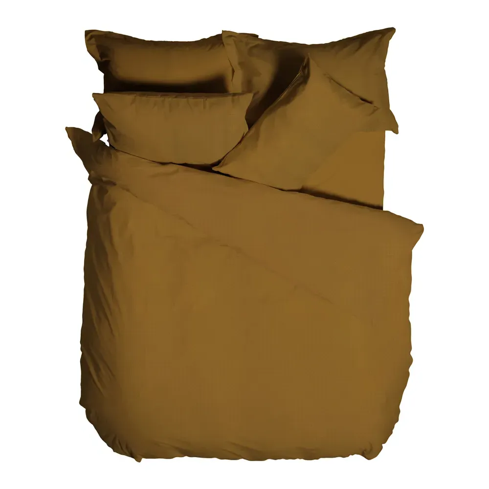 Yard Double Waffle Duvet Set - Ginger