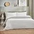Yard Double Waffle Duvet Set - White