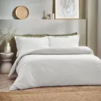 Yard Single Waffle Duvet Set - White