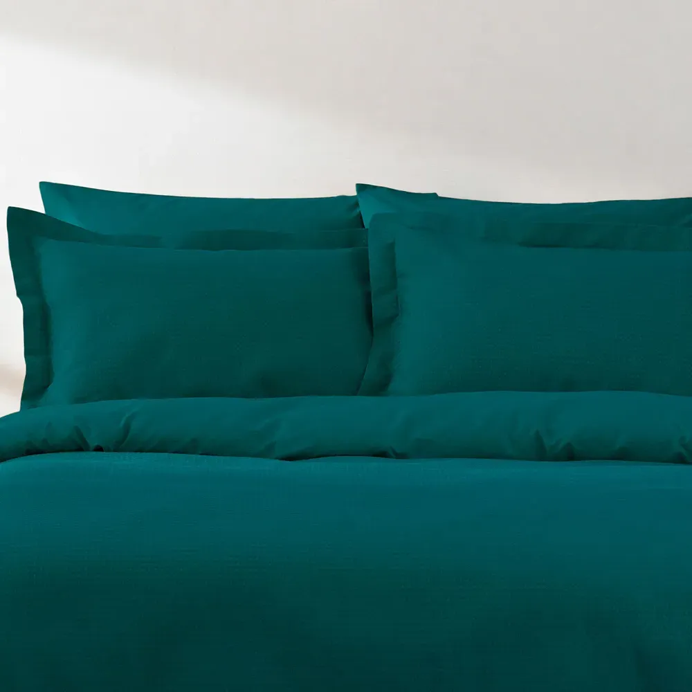Yard Super King Waffle Duvet Set - Blue