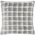 Yarrow Check Cushion - Flint Grey, Faux Mohair
