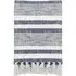 Neela Navy Stripe Fringed Throw - Multi