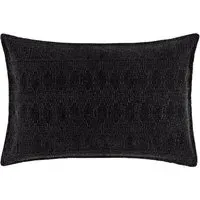 Ramas Jacquard Cushion - Black, Cotton