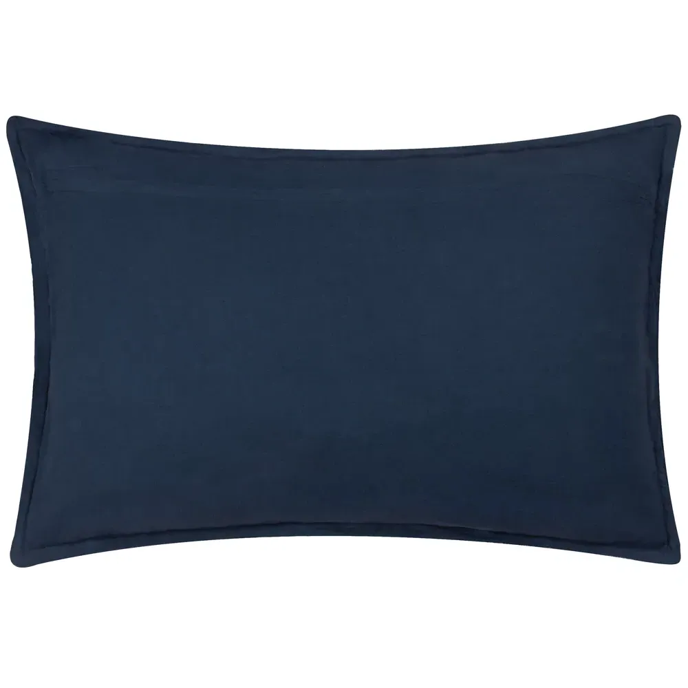 Ramas Jacquard Cushion - Blue, Cotton