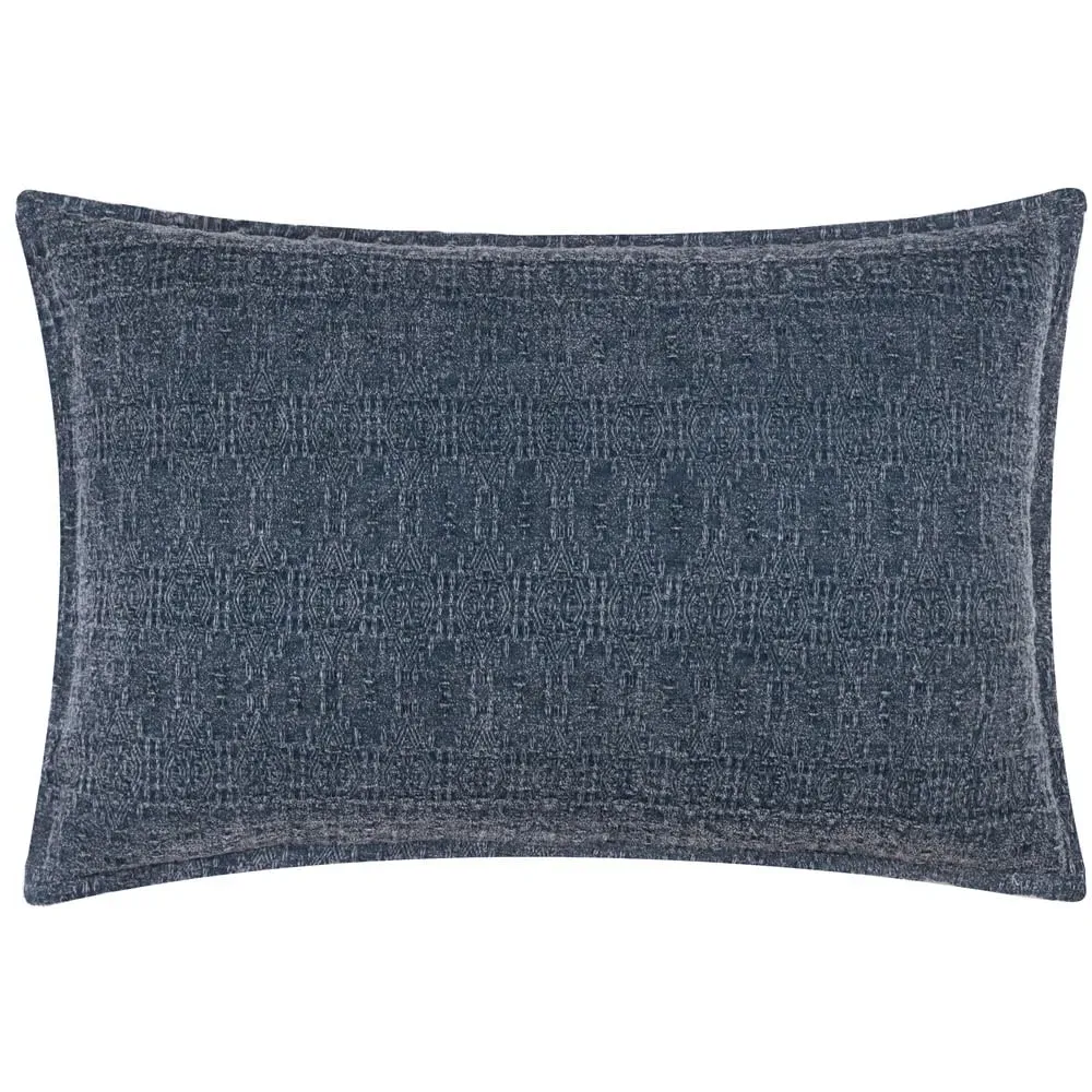Ramas Jacquard Cushion - Blue, Cotton