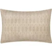 Ramas Jacquard Cushion - White, Cotton