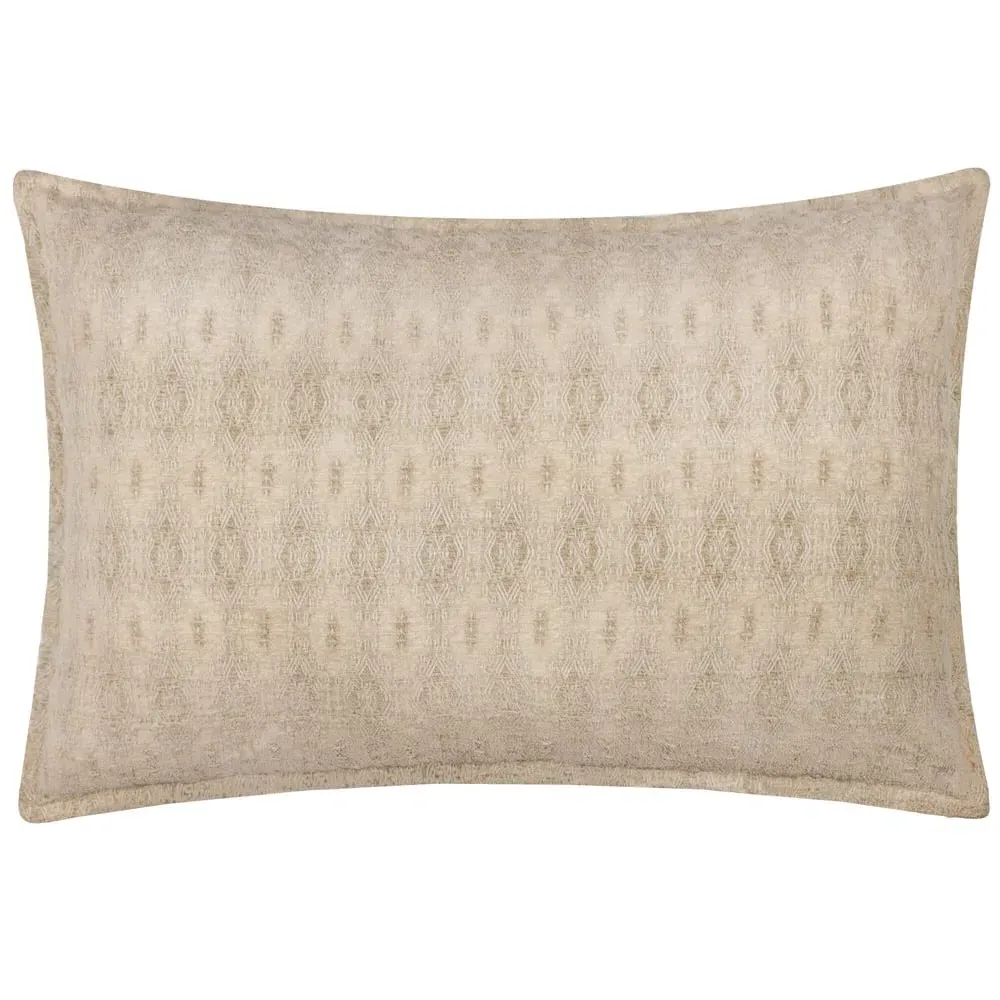 Ramas Jacquard Cushion - White, Cotton