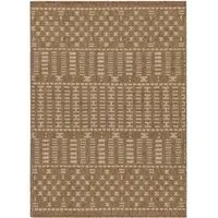 Seagrove Square Indoor Outdoor Rug - Cream, Jute Effect
