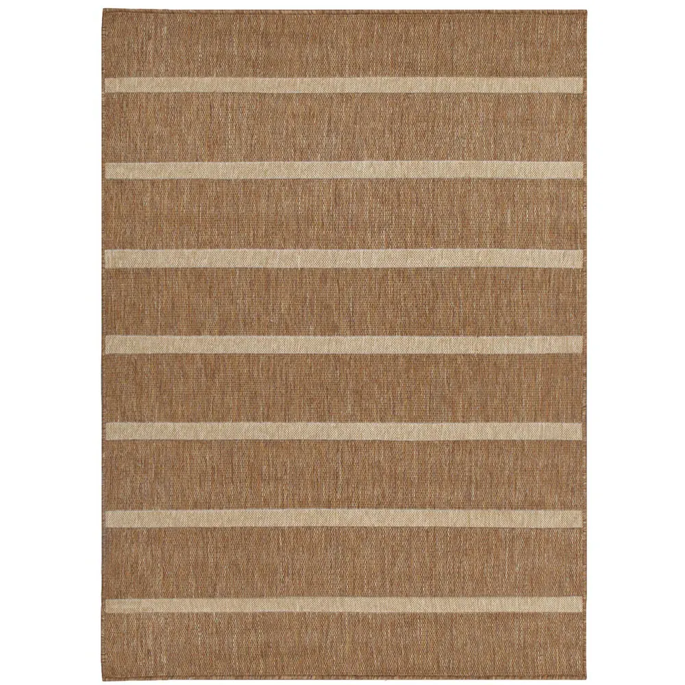 Tala Stripe Jute Effect Rug - Cream, Polypropylene