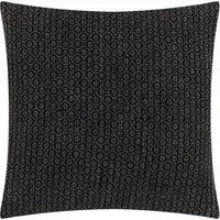 Tryfan Textured Cushion - Black, Cotton
