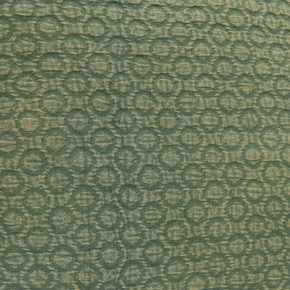 Tryfan Textured Cushion - Green, Cotton