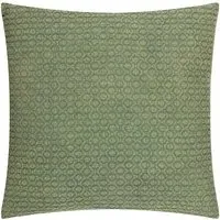 Tryfan Textured Cushion - Green, Cotton