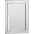 Angled Bevelled Wall Mirror - Warm Silver