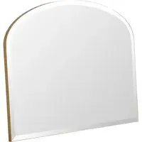 Arch Bevelled Overmantle Mirror - Gold