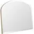 Arch Bevelled Overmantle Mirror - Gold