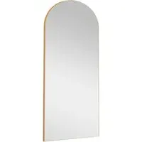 Arched Full Length Wall Mirror - Gold