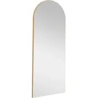 Arched Full Length Wall Mirror - Gold