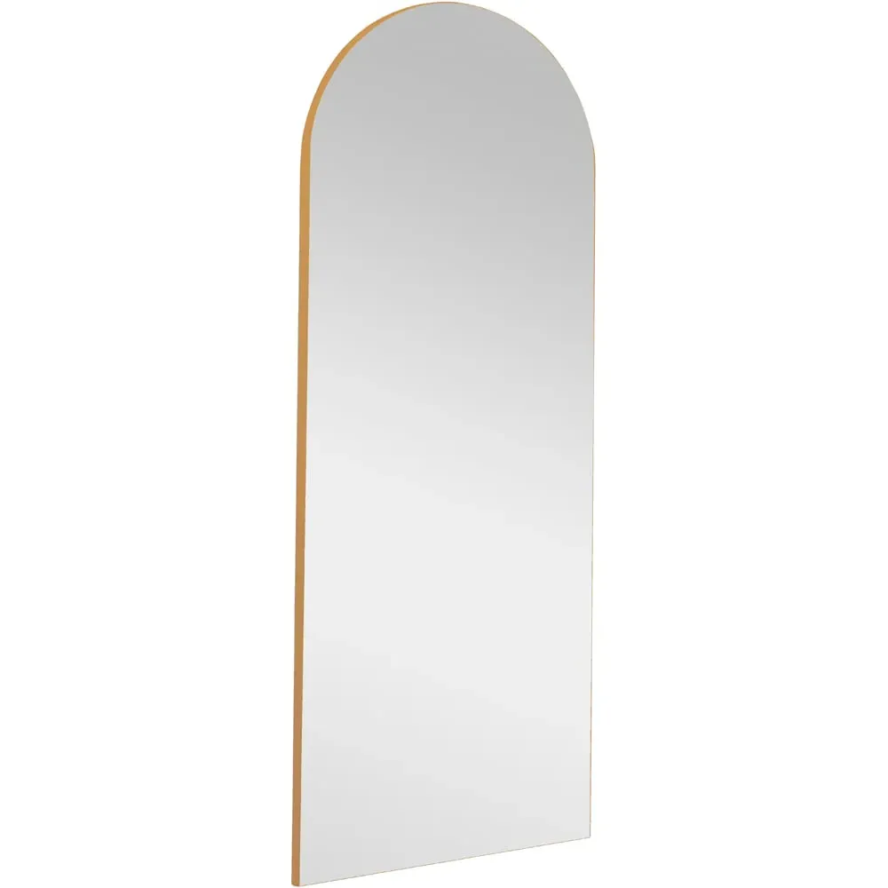 Arched Full Length Wall Mirror - Gold