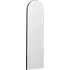 Arched Narrow Wall Mirror - Black