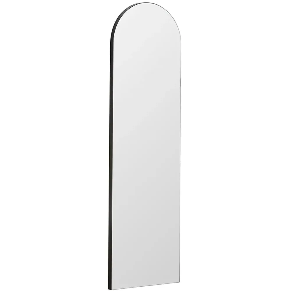 Arched Narrow Wall Mirror - Black image