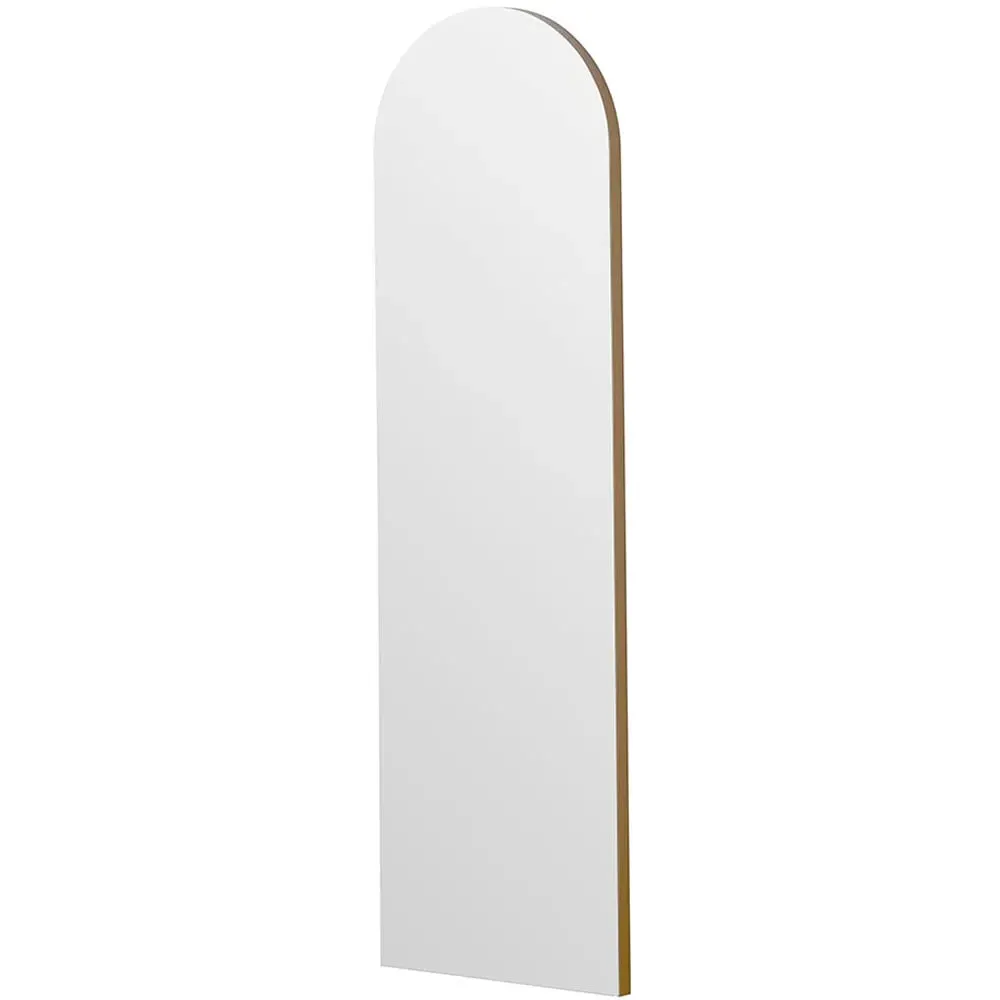 Arched Narrow Wall Mirror - Gold image