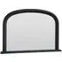 Arched Overmantle Mirror - Black