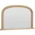 Arched Overmantle Mirror - Gold