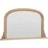 Arched Overmantle Mirror with Ribbed Design - Gold