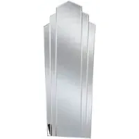 Art Deco Full Length Fan Mirror - Silver
