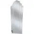 Art Deco Full Length Fan Mirror - Silver