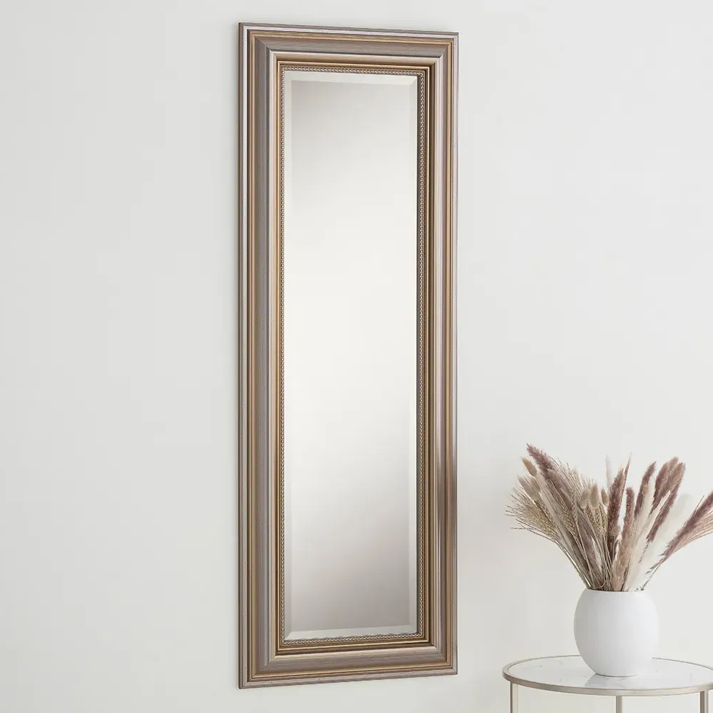 Beaded Dressing Mirror - Champagne