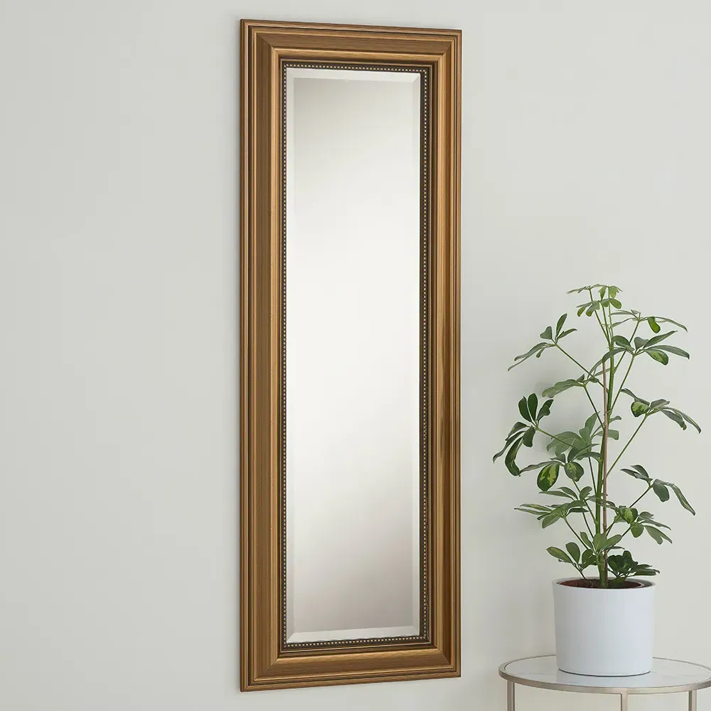 Beaded Dressing Mirror - Gold