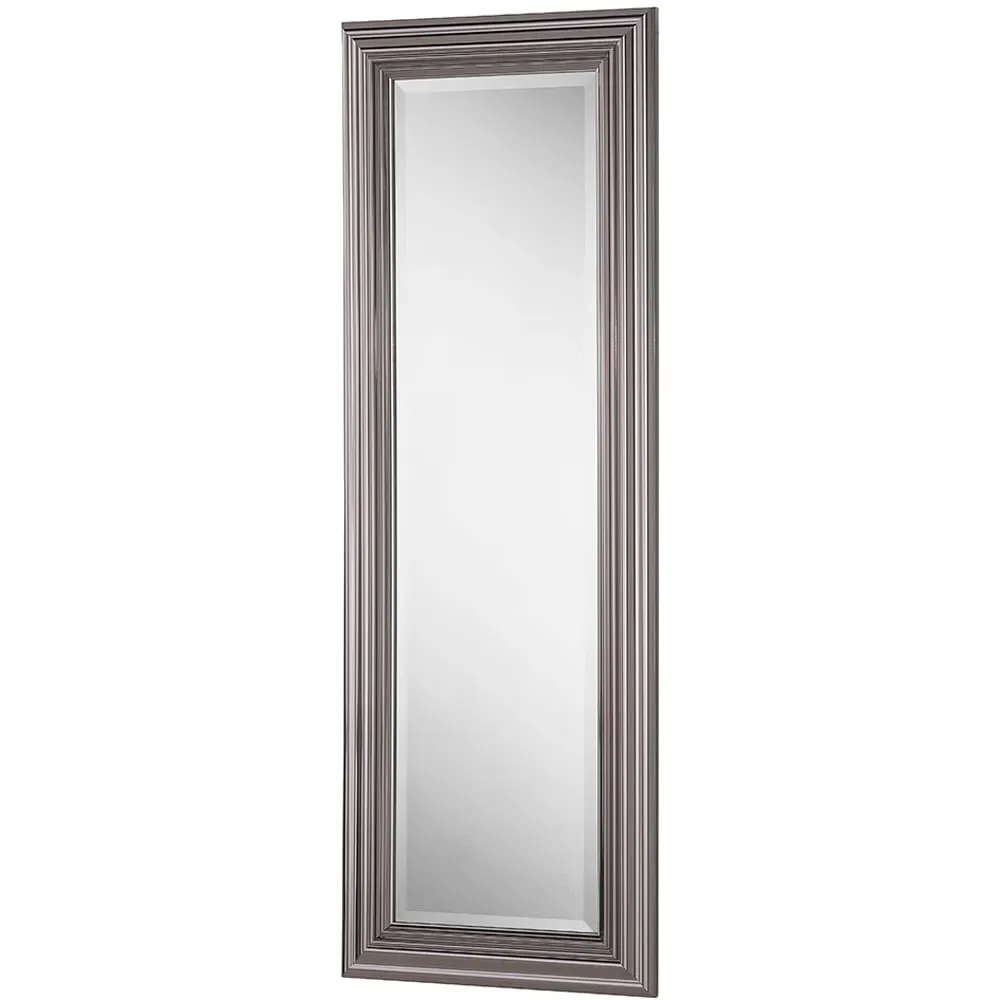 Bevelled Dressing Mirror - Dark Chrome image