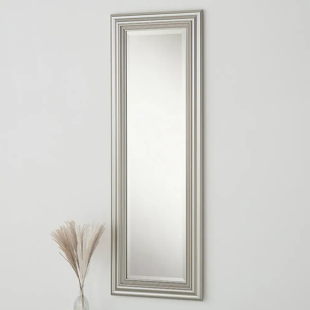 Bevelled Dressing Mirror - Silver