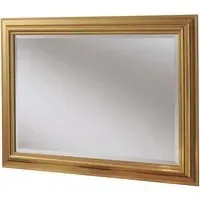Bevelled Framed Wall Mirror - Gold