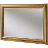 Bevelled Framed Wall Mirror - Gold