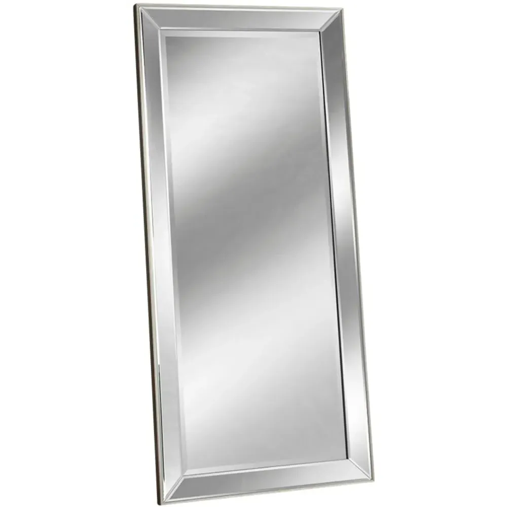 Bevelled Full Length Mirror - Silver