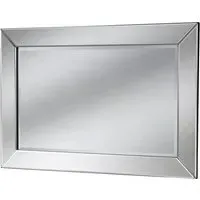 Bevelled Wall Mirror - Black