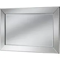 Bevelled Wall Mirror - Black