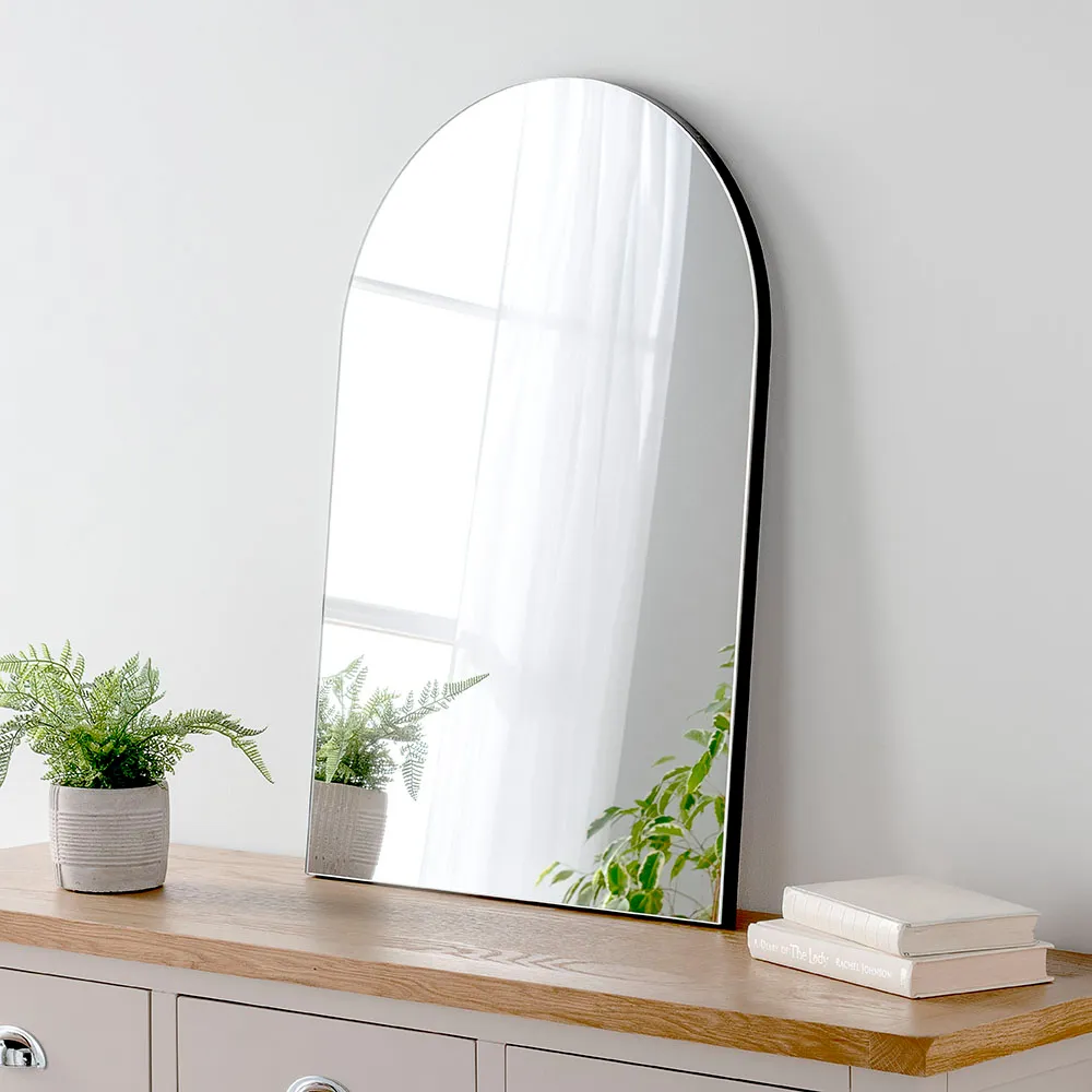 Black Arch Wall Mirror - Black