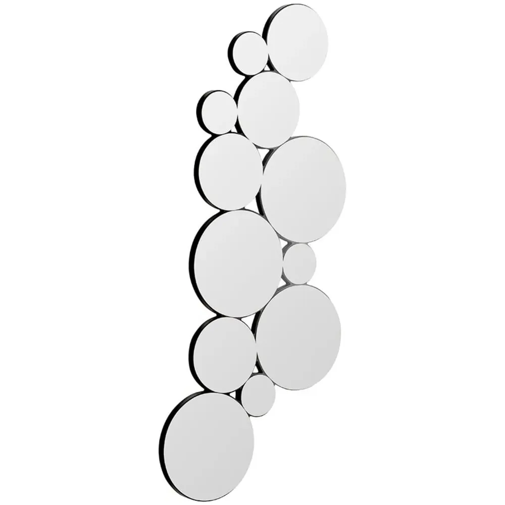 Bloom Large Wall Mirror - Black, Wood